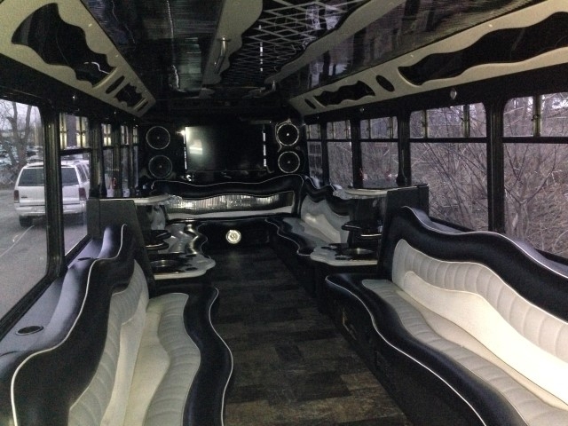 20 Passenger Limo Bus Interior